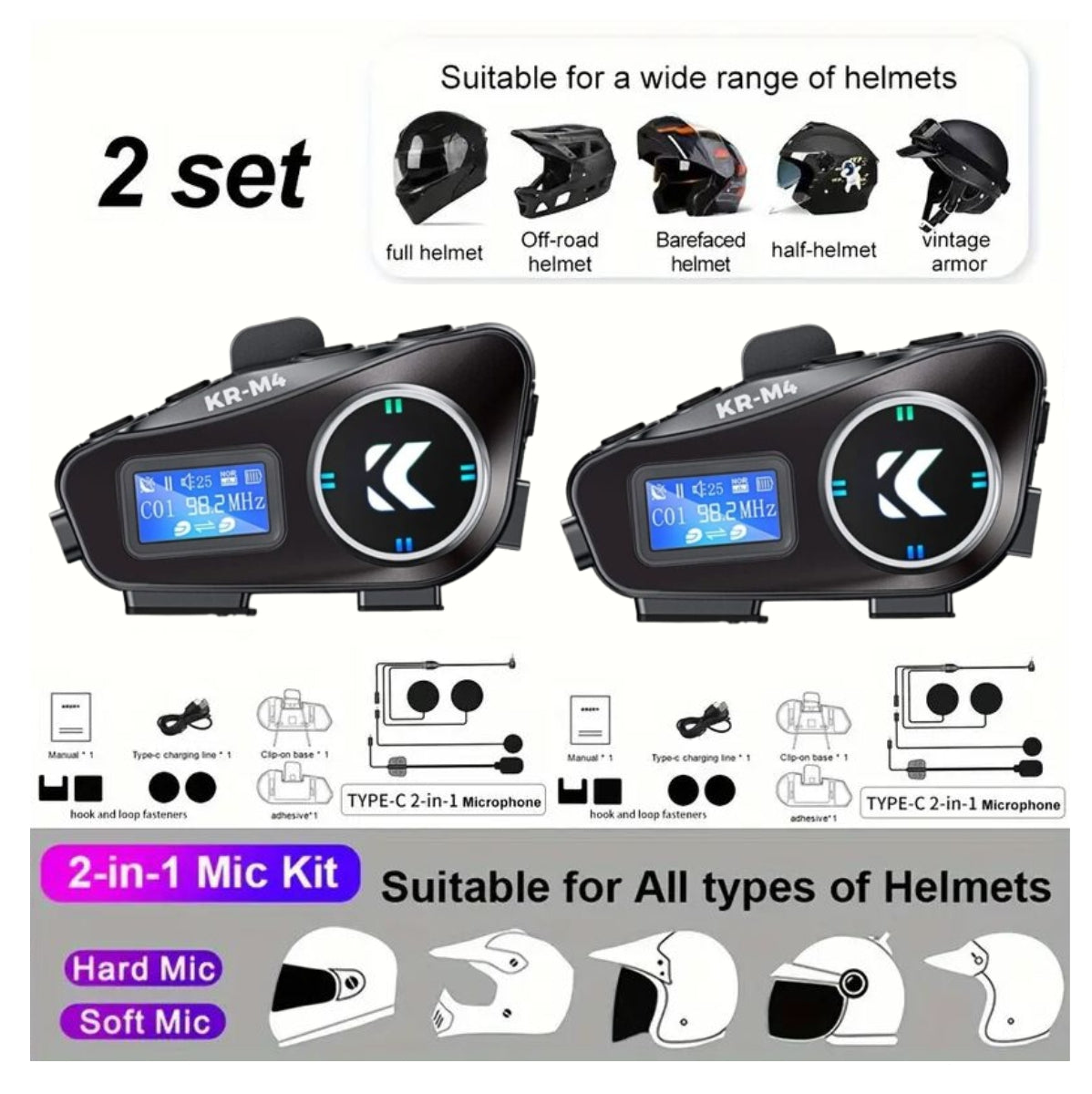 Intercomunicador M4 Combo