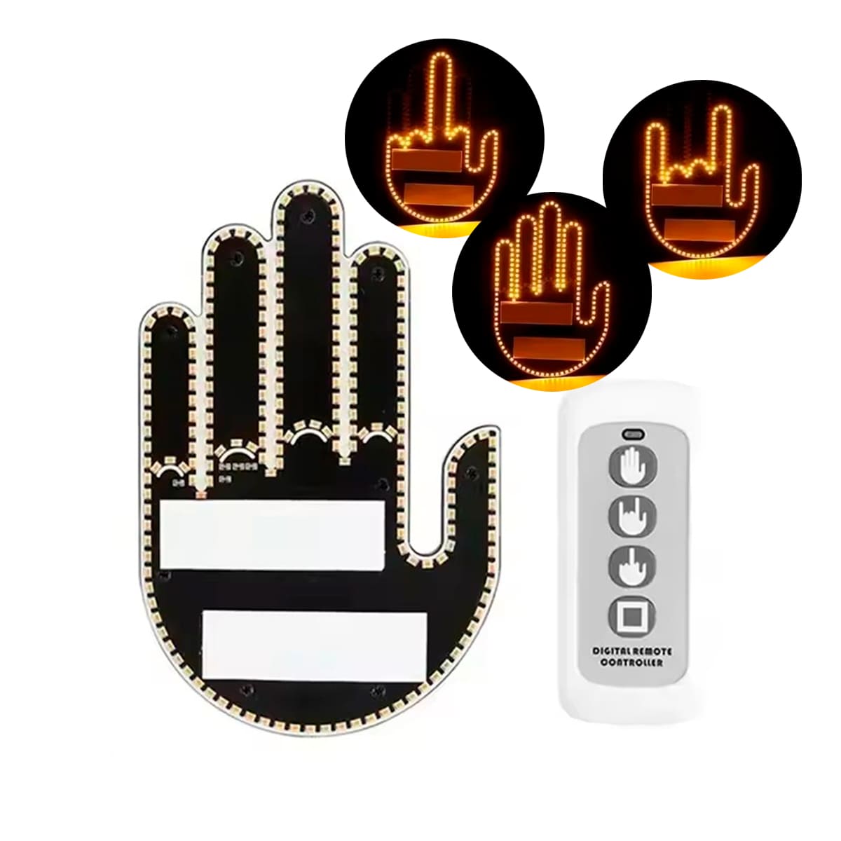 Letrero luz led mano