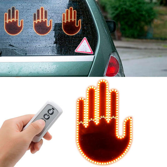 Letrero luz led mano