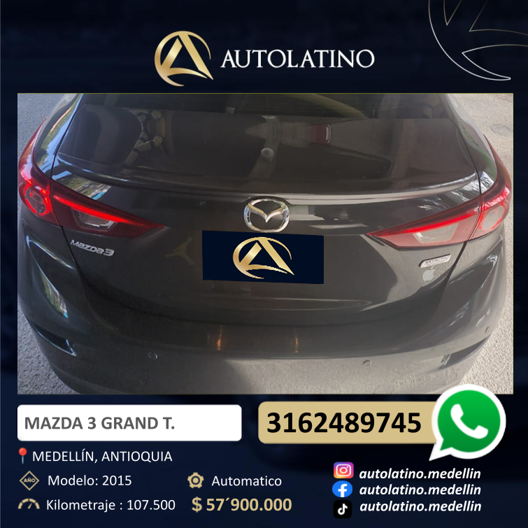 MAZDA 3 GRAND TOURING 2.0