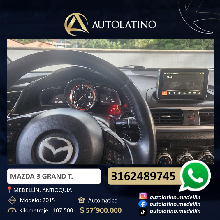 MAZDA 3 GRAND TOURING 2.0